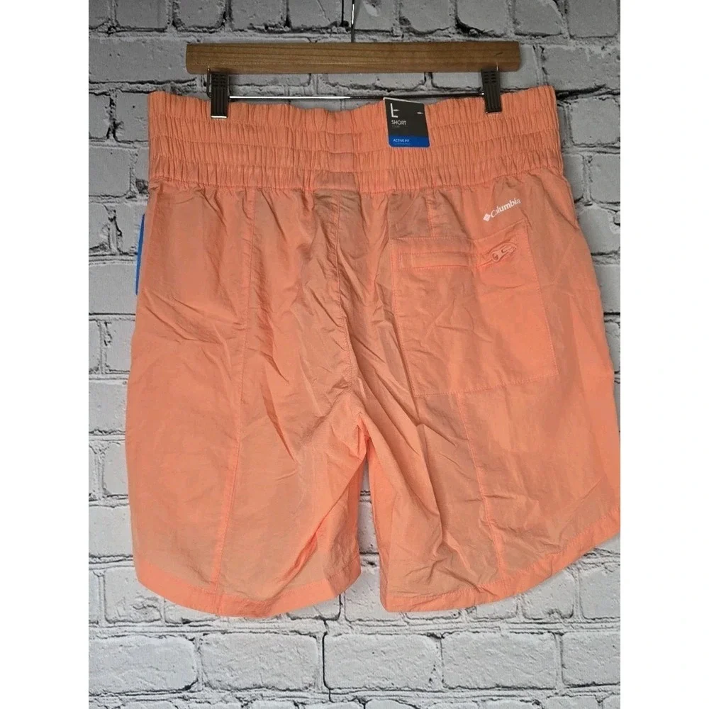 Columbia Omni-Shield Bright Orange Lightweight Shorts New Size Large